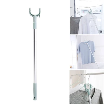 

Aluminum Clothes Fork Balcony Fork Pole The Hangers For Clothes Retractable Adjustable Clothes Airing Fork Support Clothes Rack