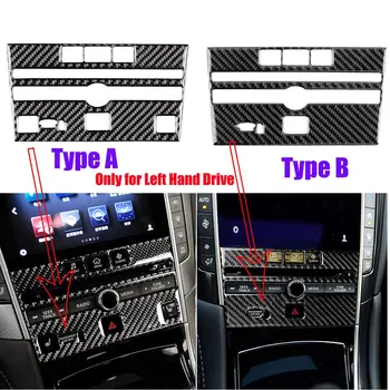 

Carbon Fiber CD Panel Frame Trim Cover Sticker For Infiniti Q50 Q60 14-2019 LHD