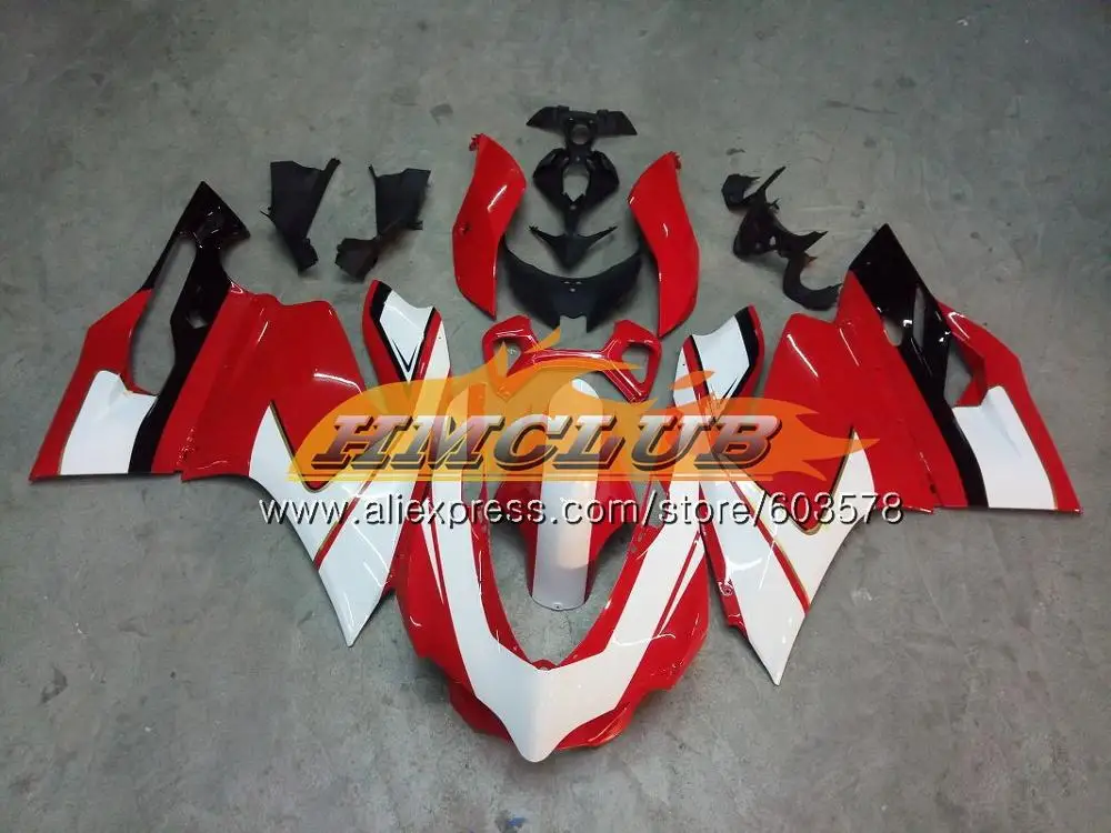 Инъекции для поездок на мотоцикле DUCATI 1199 Panigale 2012 2013 51CL. 87 899 1199R 899R 899S 1199S 12, 13, 14, 15 лет, Обтекатели Глянец желтый - Цвет: No. 19