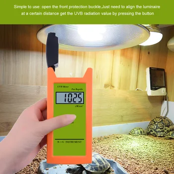 

2 Inches Instrument Home High Accuracy Reptile Lamp Luminosity Measurement Digital UVB Meter LCD Display Tool Professional