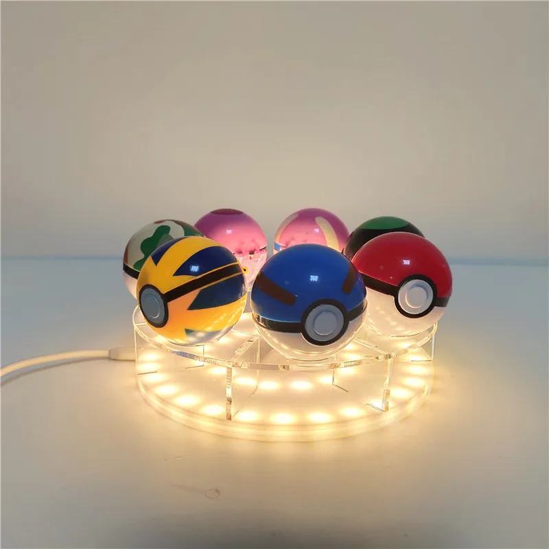 Pokemon GO Game Anime Figures Pokemon Balls LED Night Lights Dolls Toys for Children Action Figurals Pokemon Model Xmas Gifts