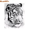 RUOPOTY Frame Tiger Animals DIY Painting By Numbers Wall Art Picture Acrylic Canvas Painting For Home Decoration Drop Shipping ► Photo 1/6