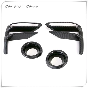 

For Kia Cerato Forte K3 2019 2020 Exterior Accessories ABS Carbon Style Front Fog Light Lamp Molding Cover Trim 4pcs Car Styling