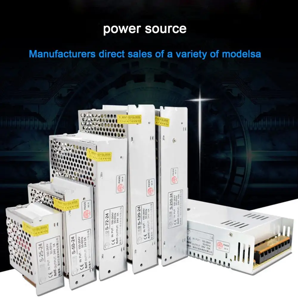 20A импульсный источник питания DC24V AC 220V к DC24V AC-DC 24V для светодиодной ленты 24V
