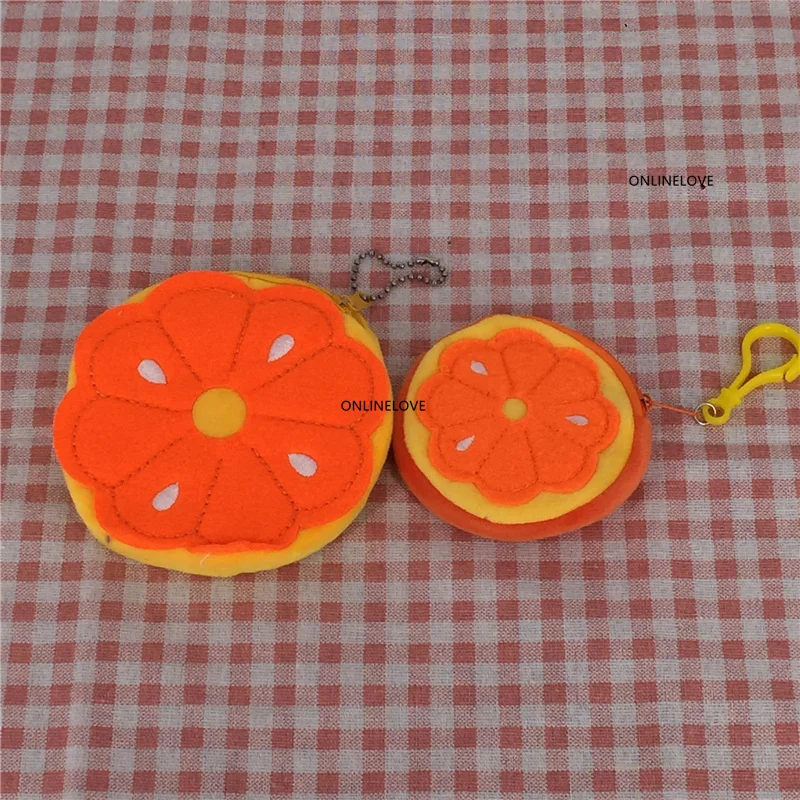 36PCS Plush Fruit Coin Purse KEY Holder Keys Hook Case
