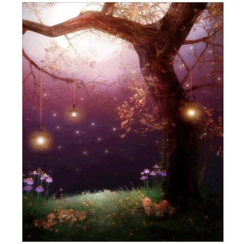 

Landscape New Arrival DIY Crystal Full Drill Square Diamond Painting Scenery Tree Cross Stitch Kit Round Rhinestone