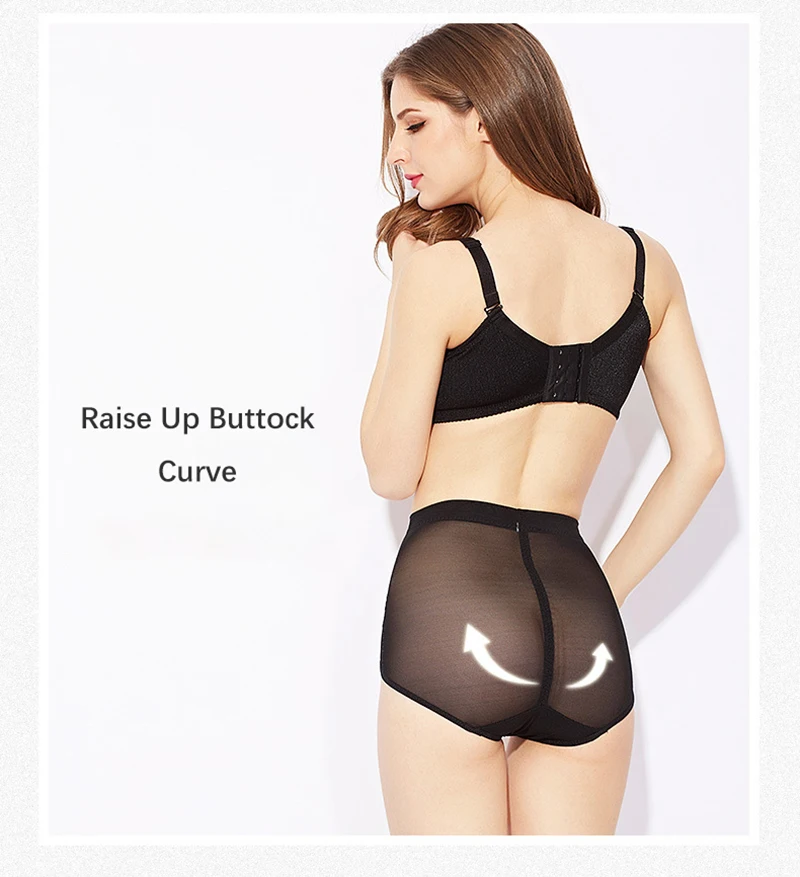 Shapers Women High Waist Body Shaper Slimming Butt Lifter Shapewear Solid Color Breathable Lace Underwear Tummy Control Panties shapewear for tummy
