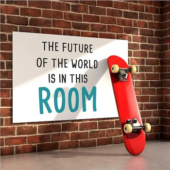 

The Fulture of The World is in This Room Wall Sticker Classroom School Motivational Inspiral Quote Wall Decal Kids Room Vinyl