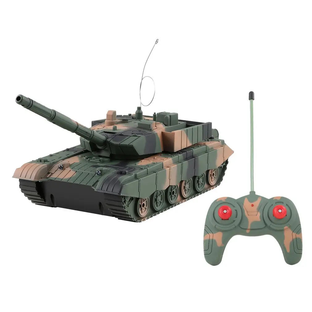 1 20 RC Tank Toy Military Vehicle 4CH Remote Control Armored Tank Battle Tanks Turret Rotation 2