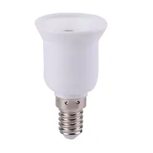 Розетки лампы AC220-230V преобразователи держатель Lightsocket огни E14 к E27 лампа база винт гнездо PBT белый переходник