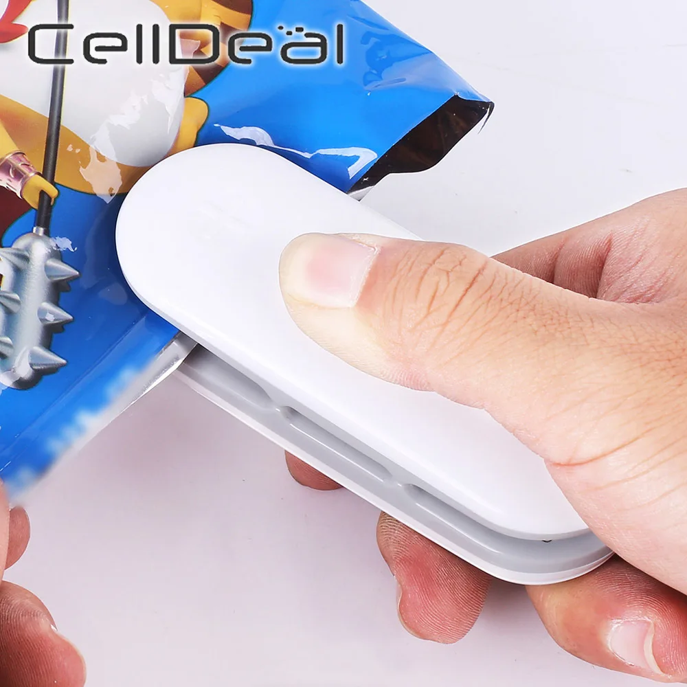 Kitchen Package Sealing Machines Vacuum Resealer Household Portable Clip Mini Heat Sealer for Snacks Bags Plastic | Дом и сад