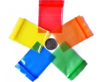 

Colorful Translucent Resealable Ziplock Zip Lock Bag Mini Retail Plastic Packaging Bag Waterproof PVC Bag