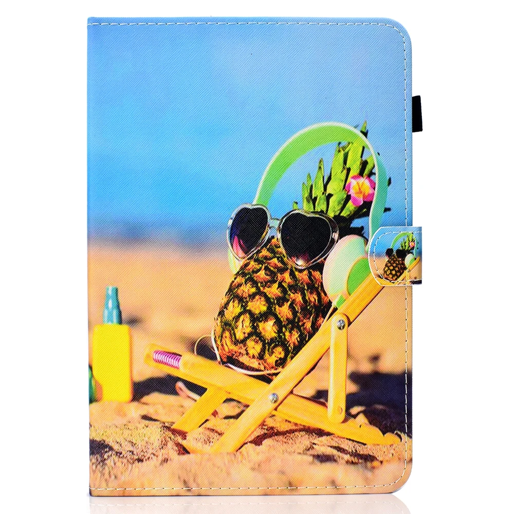 as photo Чехол для iPad Air 2 Air iPad 9,7, защитный чехол из искусственной кожи, магнитный штатив, умный чехол, чехол с мультяшным рисунком - Цвет: as photo