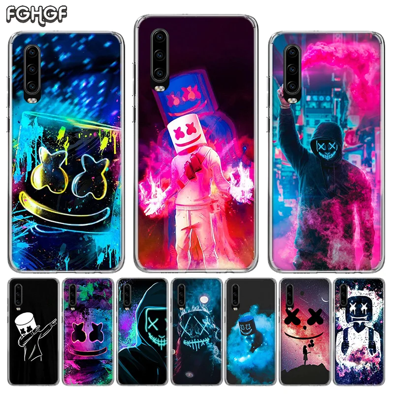 Силиконовый чехол для телефона DJ Marshmello huawei P30 P20 mate 20 10 Nova 5 5i Pro P10 lite P Smart + Plus Z 2019| |