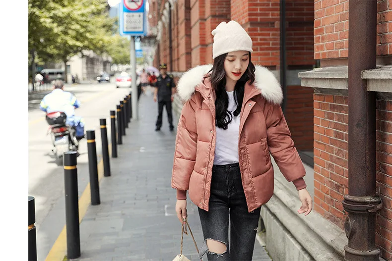 Стиль, зимние женские куртки, Корейская версия, осенняя Женская плотная верхняя одежда, черные женские свободные красивые парки для отдыха, пальто