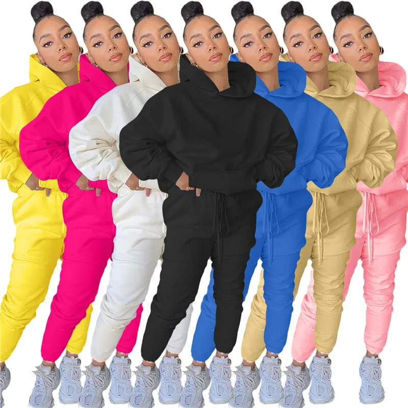 

Fall Winter Clothes For Woman Outfits Hoodies Sweater Suits Long Sleeve Top Jogging Pants Women Two Piece Sets Ensemble Femme