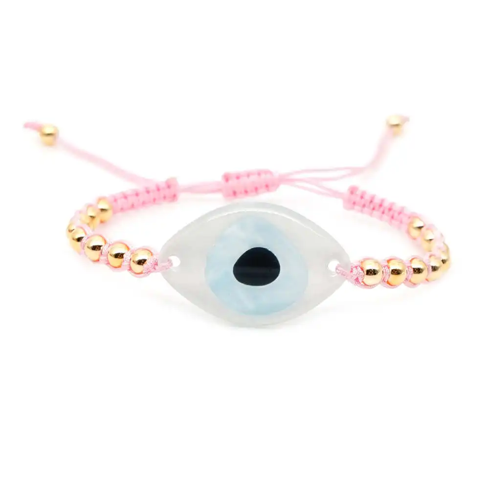 Boho браслет evil eye MIYUKI браслет Pulseras Mujer женские ювелирные изделия хрустальные браслеты с кисточкой Золото Нержавеющая сталь Insta