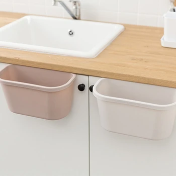 

HOT SALE Small Wall-Mounted Trash Can Kitchen Cabinet Hanging Trash Can Rack