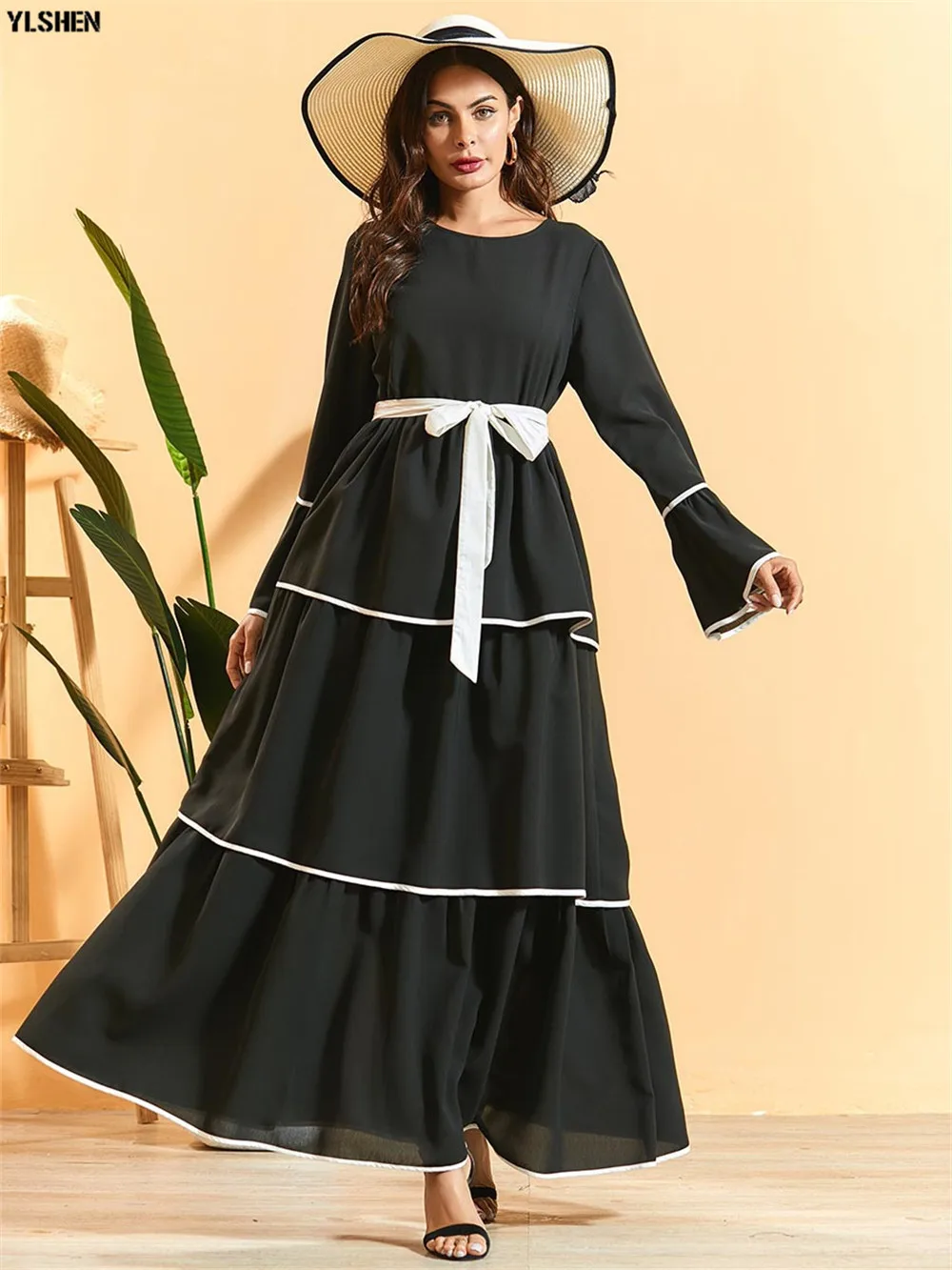 Abaya Dubai Turkey Muslim Hijab Dress Kaftan Caftan Marocain Islamic Clothing For Women Ramadan Dresses Islam Robe Musulman 04