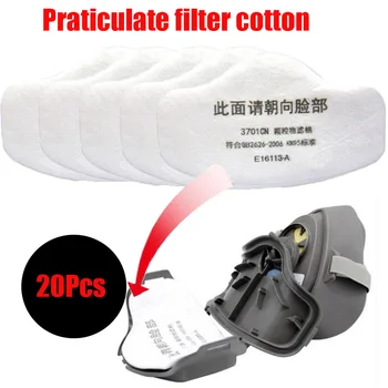 

Dust-proof Mask Filter Cotton Replacement with 3000 Series Mask 3700 Series Filter Cover Paint Spray Polish Use