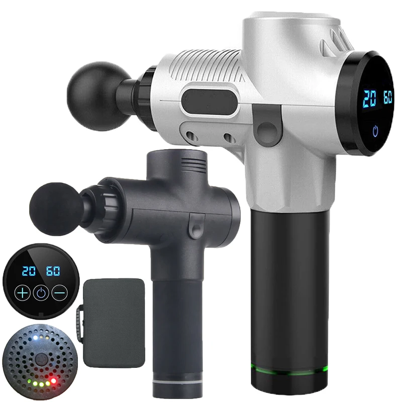 

LCD Display Massage Gun Deep Muscle Massager Muscle Pain Body Massage Exercising Relaxation Slimming Shaping Pain Relief