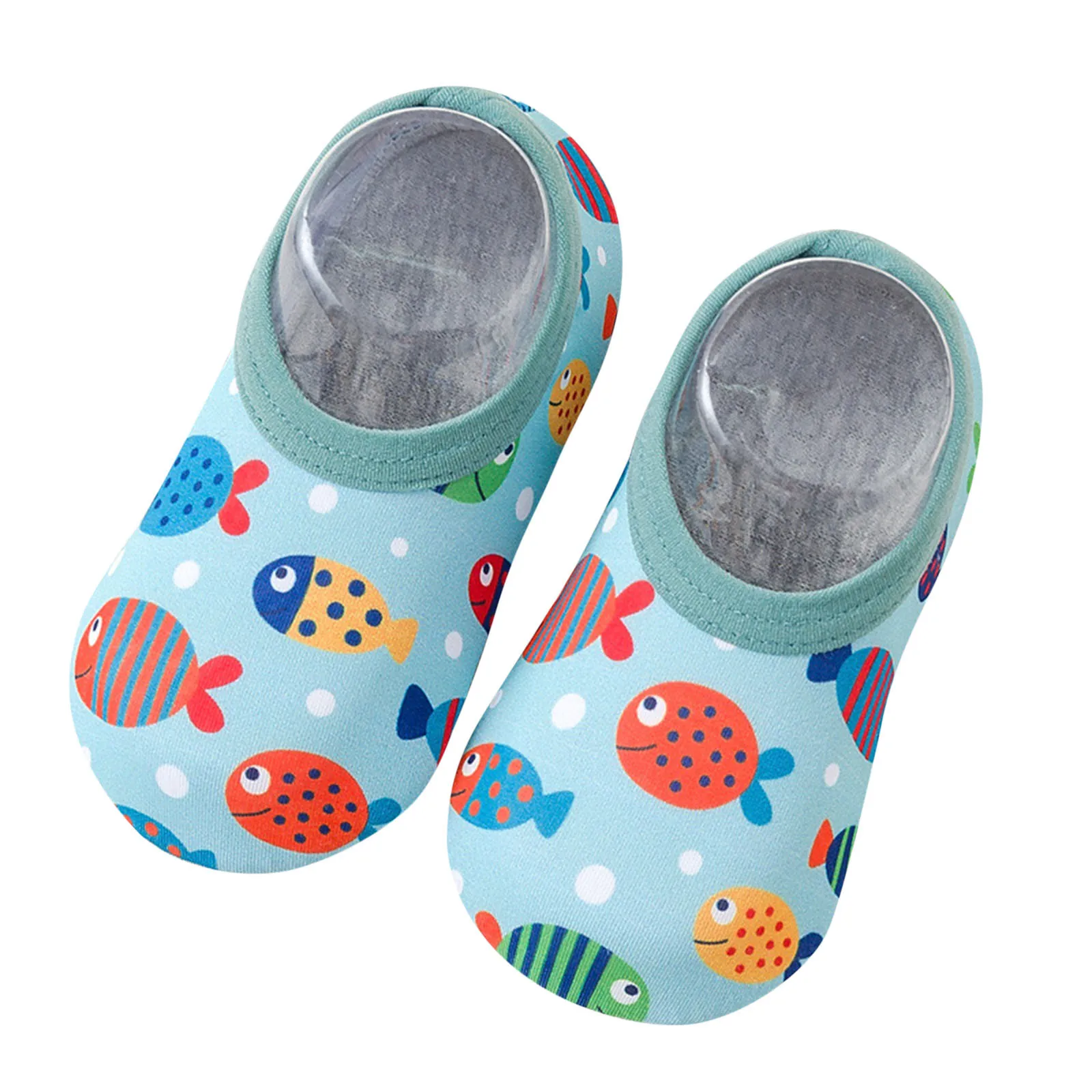 Baby Kids Boys Girls Cartoon Swim Water Shoes Barefoot Aqua Socks Non-Slip Shoes Girl Surf Fishing Diving Indoor Outdoor Slipper baby shoes water sports shoes children slippers
