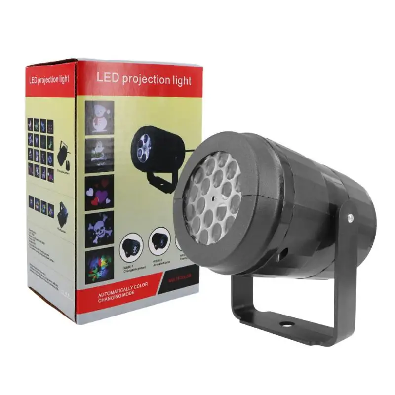 16 Picture Led Disco Light Stage Lights DJ Ball Laser Projector Effect Lamp Music Christmas Party Supplies | Лампы и освещение