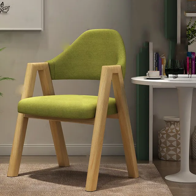 Wooden Make Up Chair Furniture Backrest With Armrest 의자 Home Dining Chairs For Home Decoration Restaurant Chair As Picture