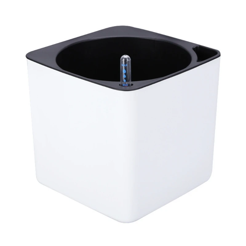 D7WA Garden Flower Pot Self Watering Succulents Plant Starter With Water Level Indicator Indoor Outdoor Decorations flower pot hydroponic flower pot plant pot