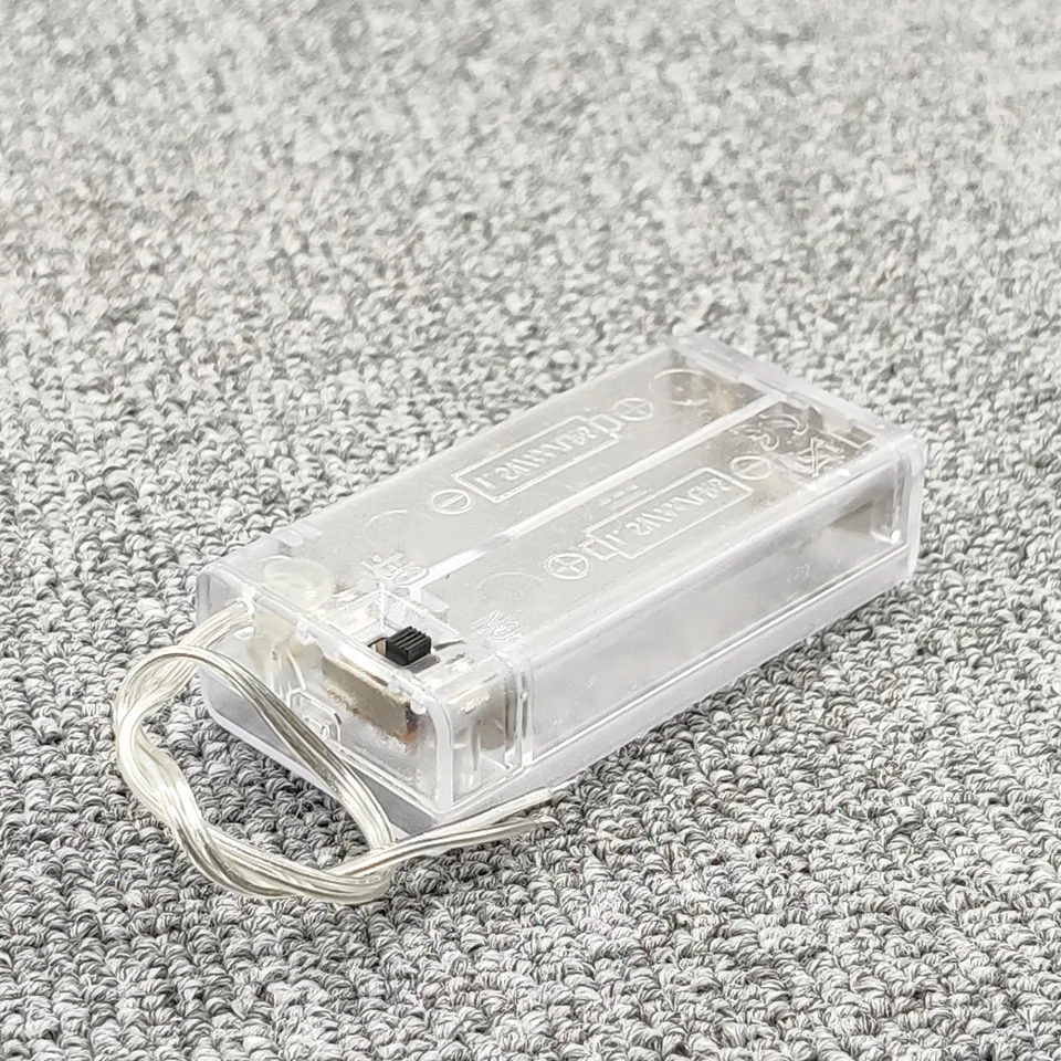 VISSQH 5 Pezzi AAA Portabatterie Con Cavi, 3 X 1.5V Portabatterie,4.5V