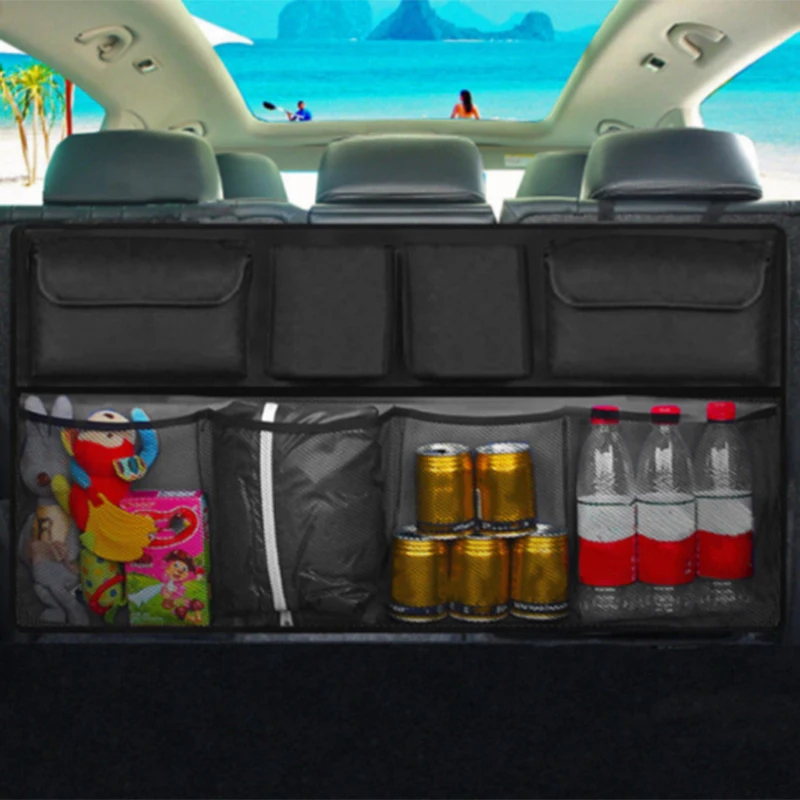 DJSona Car Storage Bag Universal Box Back Seat Pouch Organizer Backseat Protective Covers Auto Accessories Hot Sale