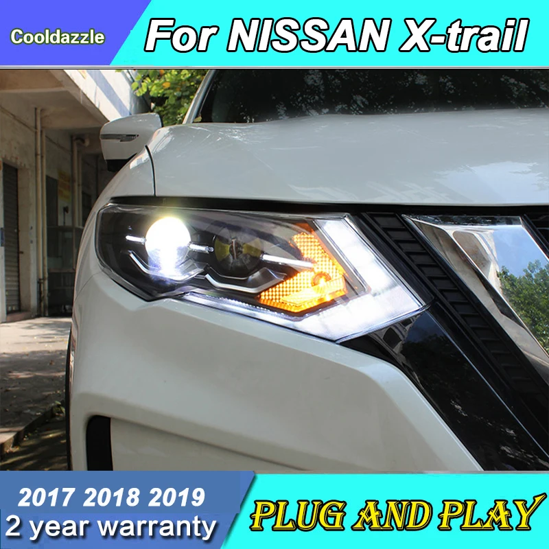 1 пара для NISSAN X-Trail космического аппарата изгой светодиодный головной светильник
