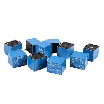

10 Pcs DC 9V Coil 10A SPST 5 Pin Electronetic Relays PCB Type JQC-3F