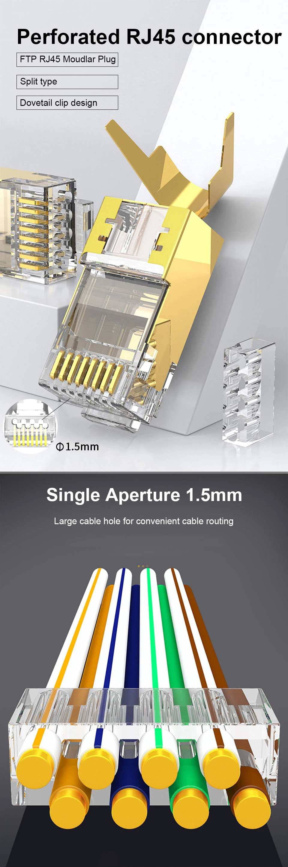 CAT5E, CAT6, CAT7, Plug, RJ45, 50U, 10 pcs, 50 pcs, 100pcs