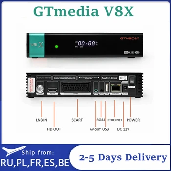 

DVB-S2 Gtmedia V8 NOVA satellite receiver Full HD 1080P h.265 GT Media V8X Built in wifi GTmedia V8 honor v9 super no APP