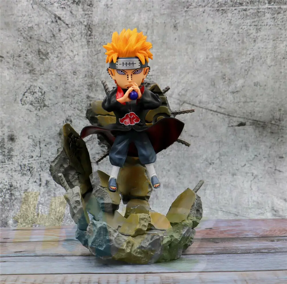 Рисунок аниме Наруто статуя Akatsuki боль Pein фигурку игрушечной модели коллекции