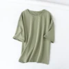 green t-shirt