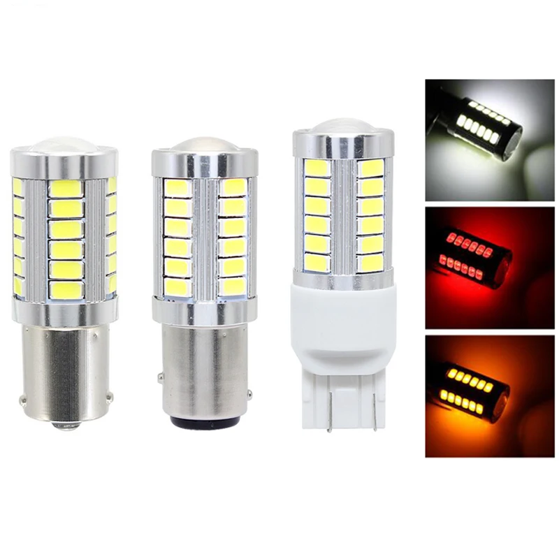 1156 P21W 7056 BA15S 33 smd 5630 5730 Светодиодные Автомобильные тормозные светильник s