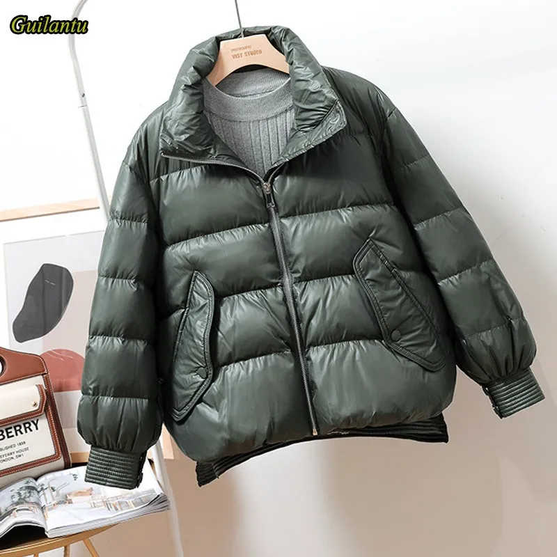 

Guilantu Winte Duck Down Jacket Women Winter Short Puffer Coat Female Stand Collar Loose Parka Mujer Ladies Feather Clothing