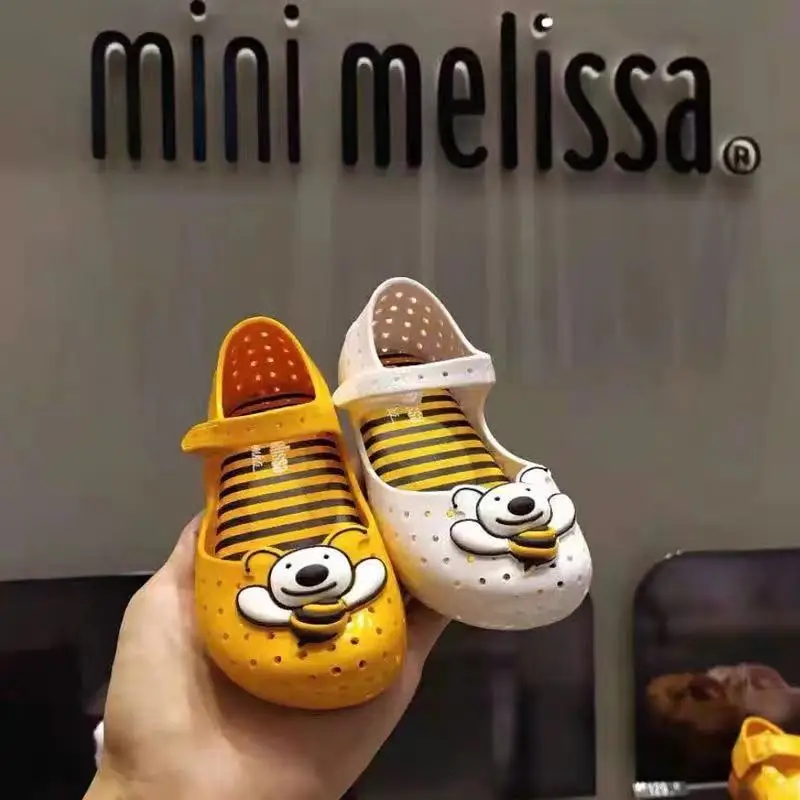 Mini Melissa Original Furadinha XV новая детская обувь для девочек прозрачные сандалии детские сандалии детская пляжная обувь Нескользящая