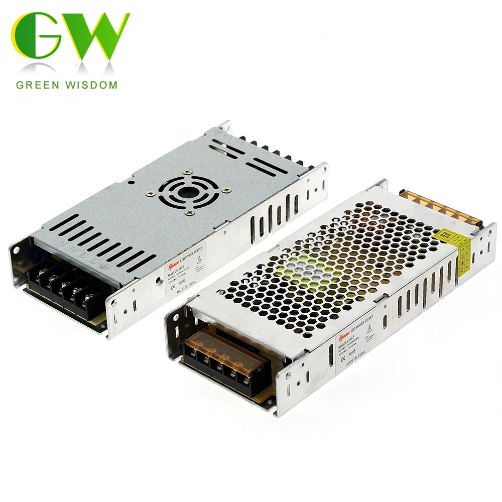 Ultra Thin Switching Power Supply AC190V-240V to DC 5V Power Adapter 200W 300W Lighting Transformers for LED Strip Ultra Thin Switching Power Supply AC190V-240V to DC 5V Power Adapter 200W 300W Lighting Transformers for LED Strip