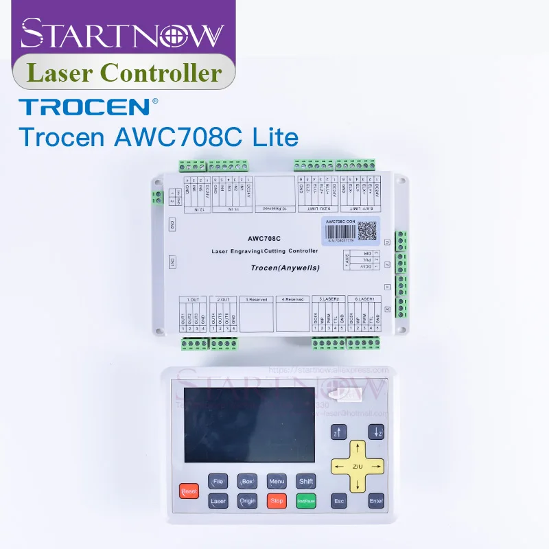 Лазерный контроллер для лазерного станка Trocen Anywells AWC708C Lite CO2 плата с ЧПУ|dsp controller|dsp