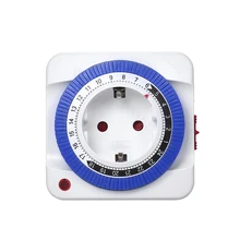 Штепсельная розетка с таймером автоматически включить выключить электрические приборы от 15 минут до 24 часов регулятор времени