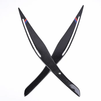 

Decal Headlight Eyebrows Kit Accessories Replacement Auto Carbon Fiber