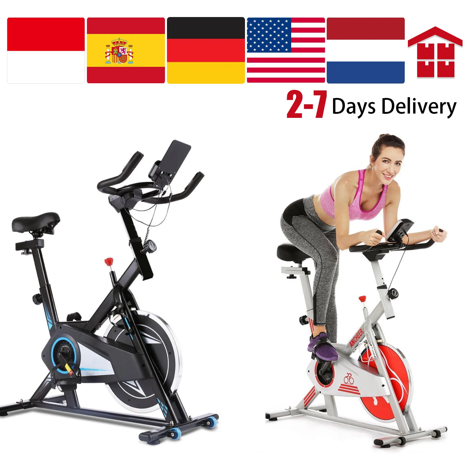 DHL Indoor Exercise Spinning Bike Professional Cycling Fitness Gym Home Bicycle 