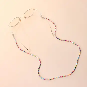 

Women's Necklace Multifunctional Glasses Chain Mask Mask Chain Hanging Mask Color Rice Bead Chain Glasses Frame