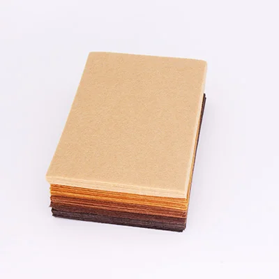 40 Pcs 5 colors CMCYILING 40 шт./лот 10*15 см войлочная ткань 1 мм Толщина полиэфирная ткань для Швейное Ремесло «сделай сам» скрапбукинга войлочные листы коричневый - Цвет: 40 Pcs 5 colors