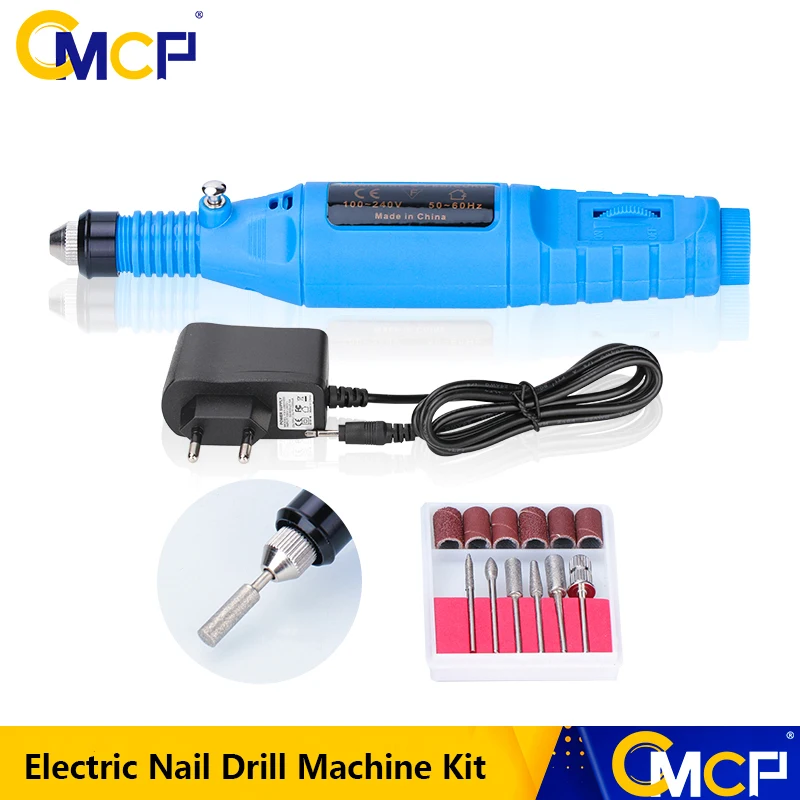 CMCP 1Set Electric Nail Drill Machine Kit Nail Art Polish Grinding Manicure Tool Ceramic Nail File Nail Drill Equipment Tools cmcp 1 13mm