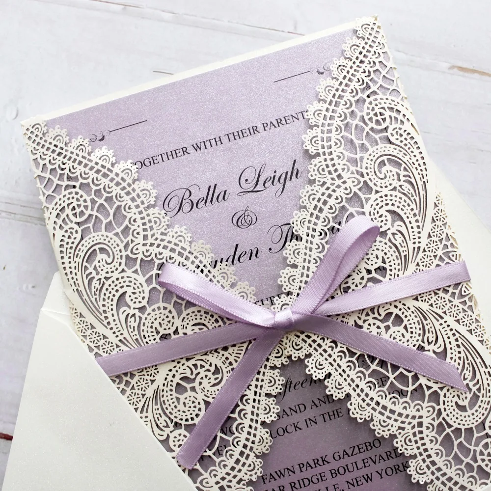Purple Wedding Invitations