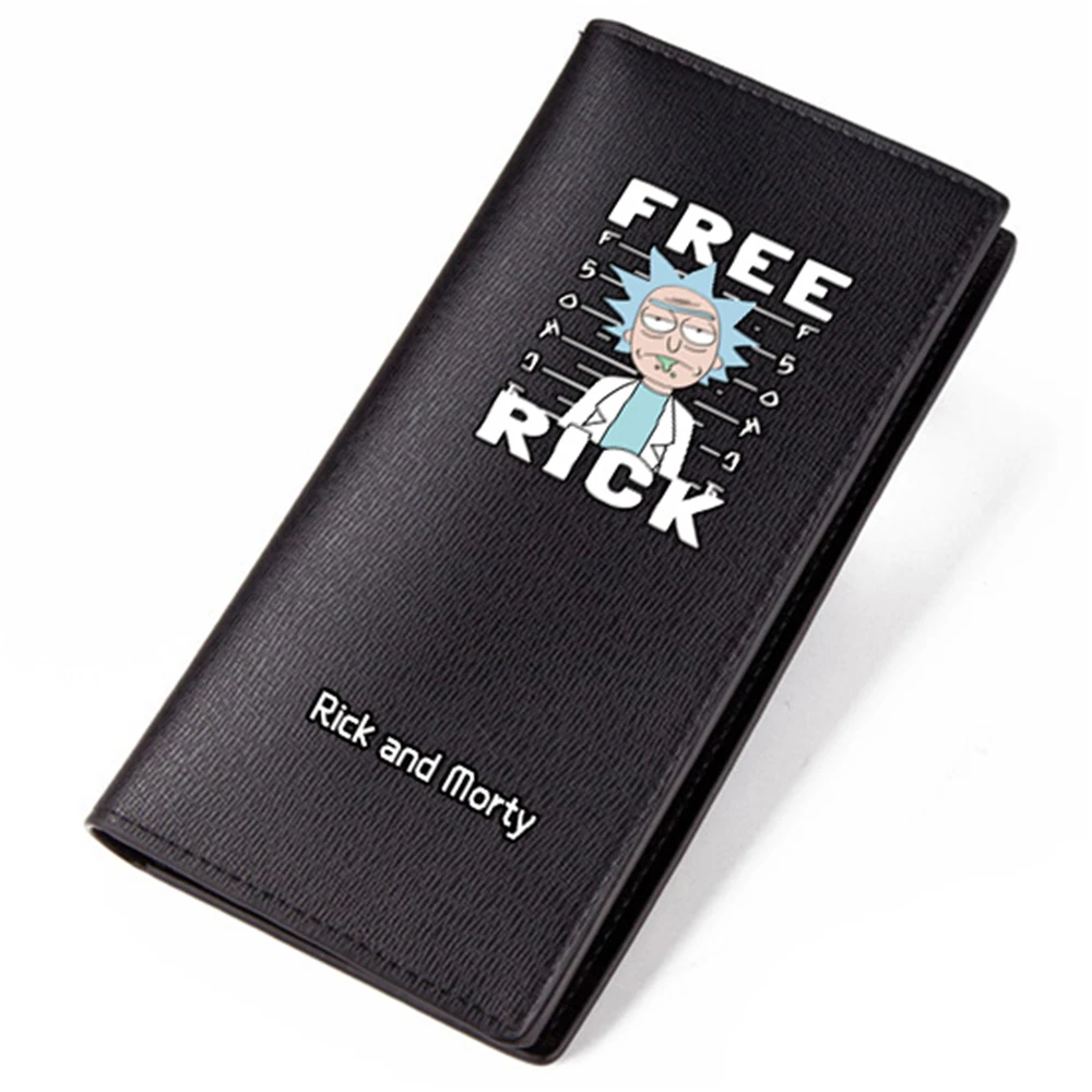 Черный кошелек из искусственной кожи marty Rick Science fiction Adventure Trifold Soap Opera Boys Fan Gifts